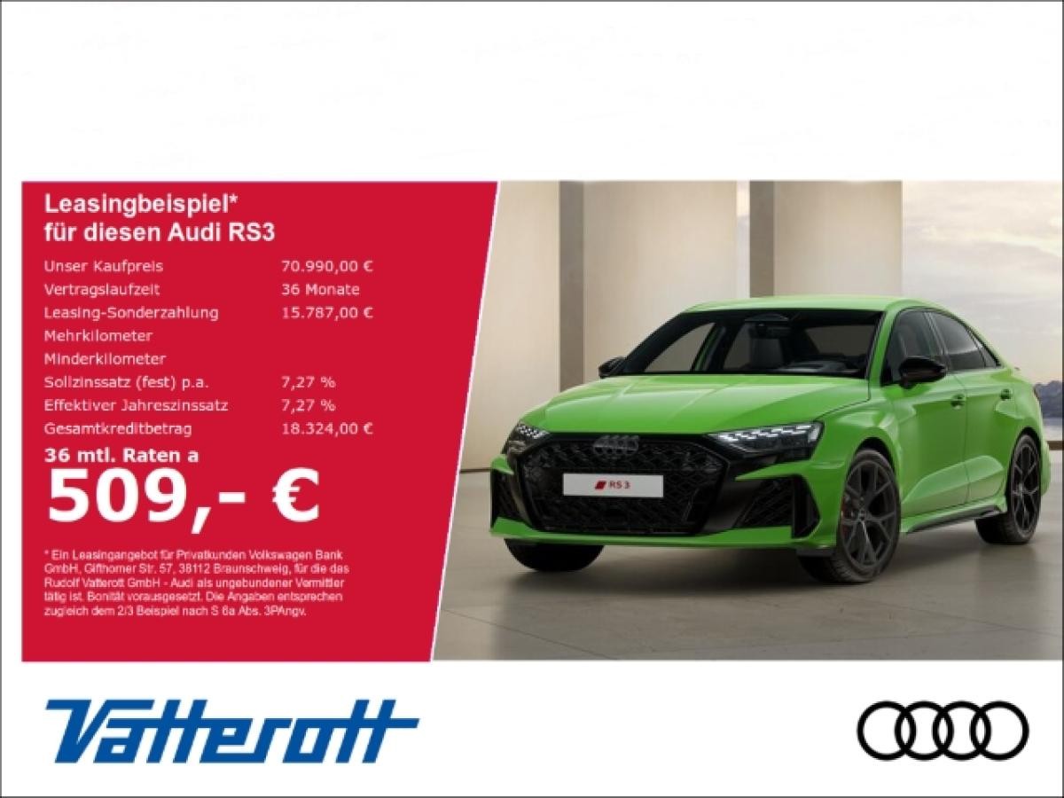 Audi RS3 Limousine ACC Matrix Navi SONOS HUD CarPlay