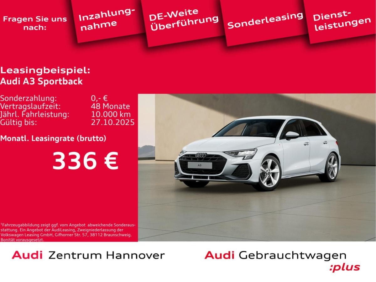 Audi A3 Sportback S line 35 TFSI Head-Up Kamera SONOS virtual Navi
