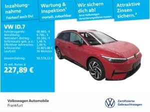 Volkswagen ID.7 Tourer Pro Navi AHK IQ.LIGHT - LED-Matrix-Scheinwerfer Sprachassistent DAB+