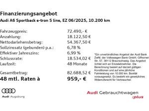 Audi A6 e-tron A6 Sportback e-tron *2x S line*8-fach*UPE 94t€*