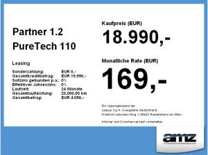 Peugeot Partner 1.2 PureTech 110 L1H1 *SONDERPREIS* inkl. Zulassung