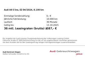 Audi A6 Lim. 45 TFSI quattro S line Matrix LED Pano Top View B&O