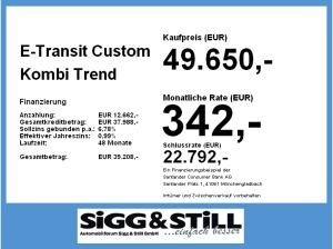 Ford Transit Custom 🔋E-BUS Trend 340 L1🔋8-9 SITZE*AHK*NAVI*LED*CAM