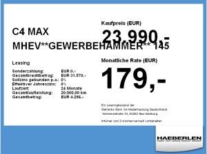 Citroën C4 MAX MHEV**GEWERBEHAMMER** LED+Navi+SHZ+360+LM