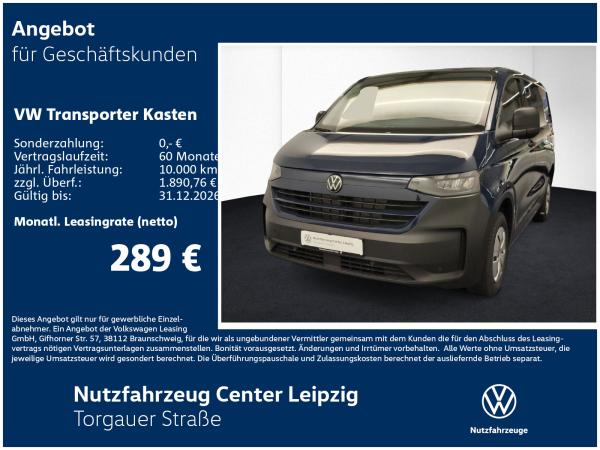 Volkswagen Transporter Kasten TDI Preisvorteil 8292€