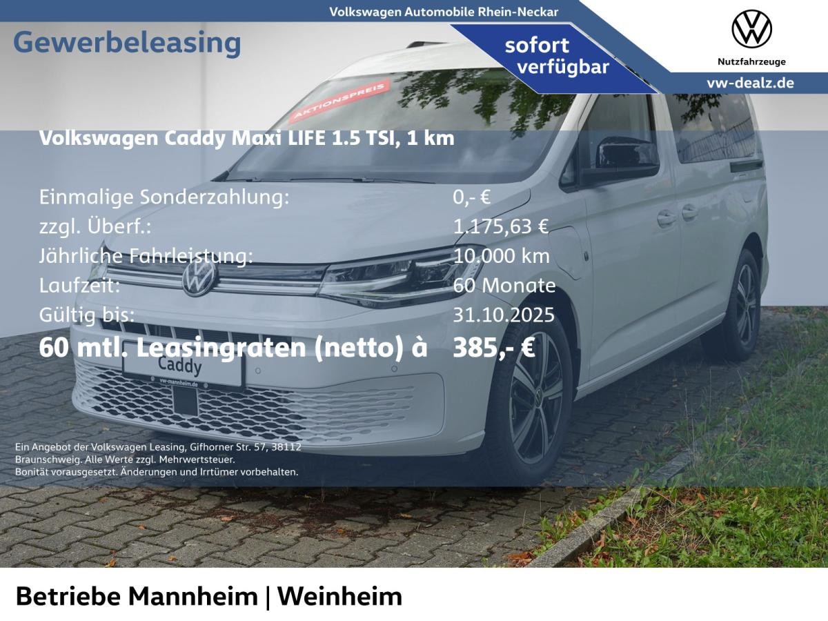 Volkswagen Caddy Maxi Life 1.5 TSI eHybrid OPF DSG