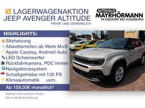 Jeep Avenger 💥LAGERAKTION💥/ Altitude / Allwetterreifen /  Sitzheizung / Navigation / Carplay / Stoney Grey - Dach