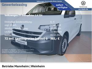Volkswagen Transporter T7 Kasten 2.0 TDI sofort verfügbar!