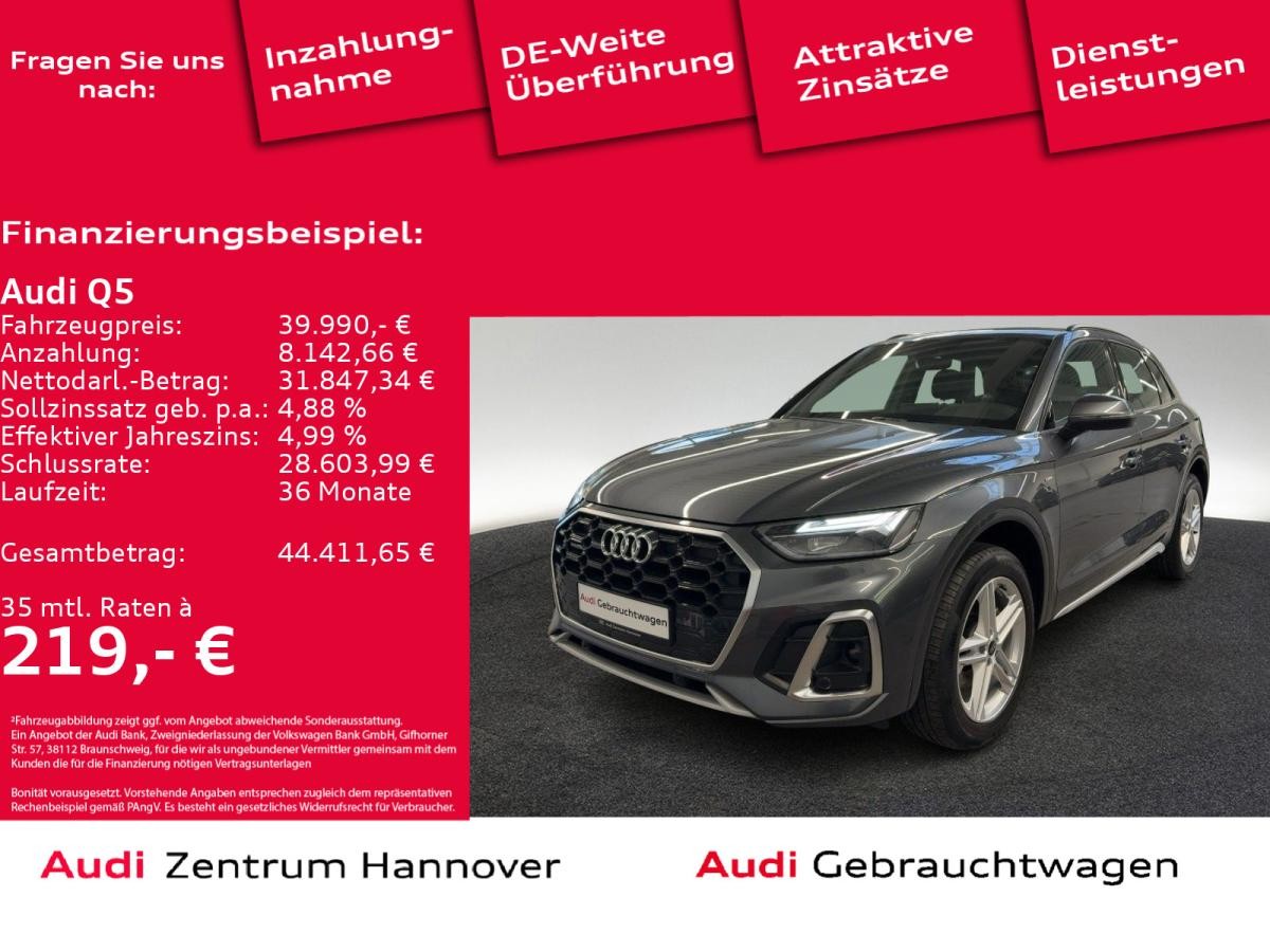 Audi Q5 S line 40 TDI quattro AHK LED Kamera virtual Navi