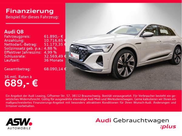 Audi Q8 50 e-tron S line quattr NAVI MATRIX UVP 99540 0,25% Versteuerung