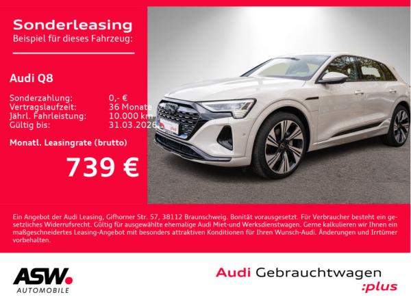 Audi Q8 e-tron 50 e-tron S line quattr NAVI MATRIX UVP 99540 0,25% Versteuerung