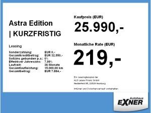 Opel Astra Edition | KURZFRISTIG VERFÜGBAR | Gewerbe