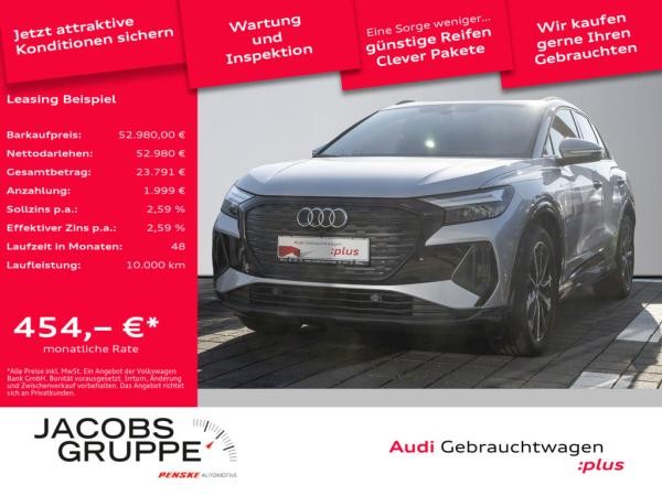 Audi Q4 e-tron 45 2xS line/Wärmepumpe/HuD/Pano/AHK/360°/ACC