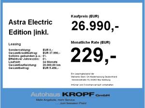 Opel Astra Electric Edition