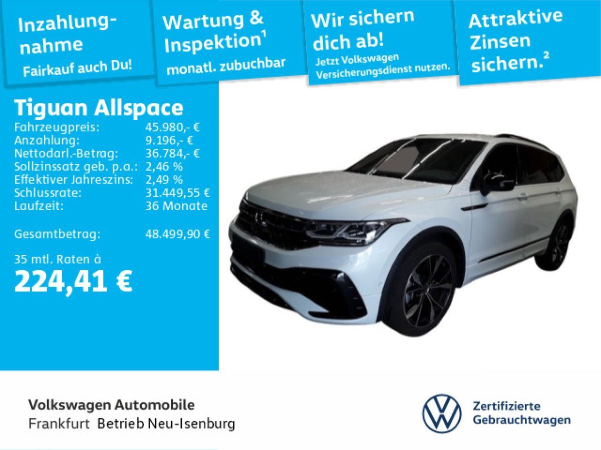 Volkswagen Tiguan Allspace 2.0 TDI DSG R-Line 4Motion Navi AHK Sprachbedienung Standheizung