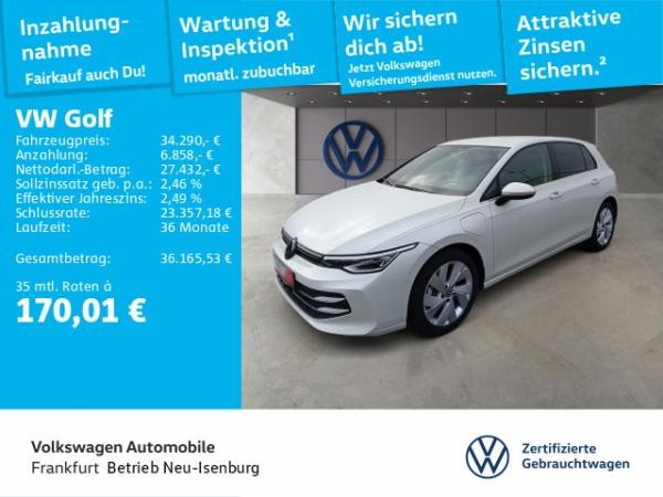 Volkswagen Golf VIII 1.5 TSI DSG eHybrid Style Navi IQ.Light DAB+ FrontAssist