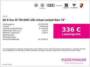 Audi Q3 S line 35 TDI AHK LED virtual cockpit Navi 19''