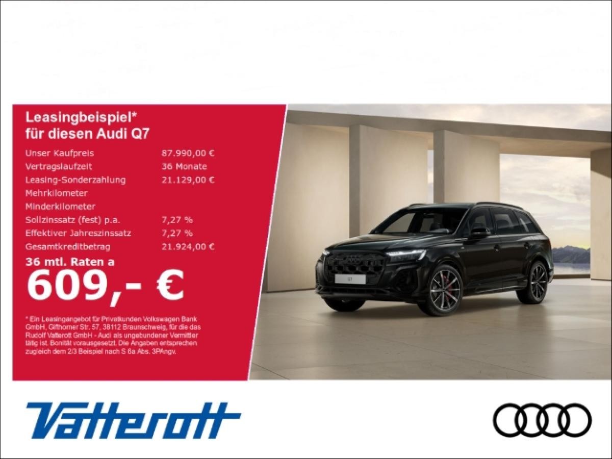 Audi Q7 55 TFSIe quattro S line business Laser ACC Navi Leder