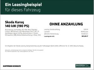 Skoda Karoq Sportline 4x4 TSI DSG AHK Infotainment-Paket Amundsen Frontscheibe heizbar