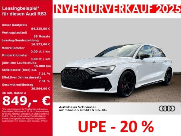 Audi RS3 Sportback 2.5 TFSI quattro HUD+PANO+NAVI+LEDER+MATRIX-LED