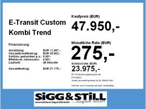 Ford Transit Custom 🔋E-BUS Trend 340 L1🔋8-9 SITZE*AHK*NAVI*LED*CAM