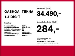 Nissan Qashqai TEKNA 1.3 DIG-T MHEV Xtronic 4x2 WKR inkl