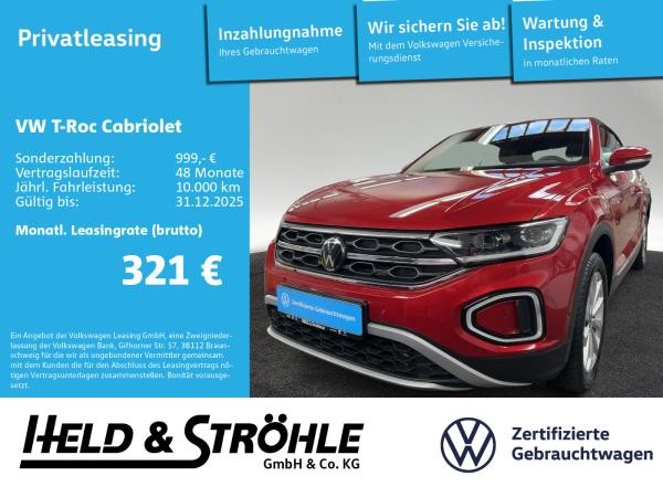 Volkswagen T-Roc Cabriolet Style 1.5 TSI DSG LED+ NAV KAM