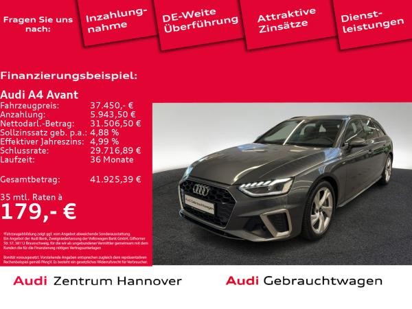 Audi A4 Avant S line 40 TFSI Kamera LED Teilleder virtual Navi