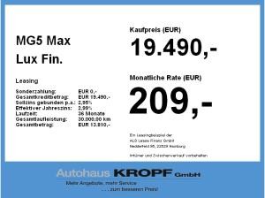 MG MG5 5 Max Lux Fin. ab 2,99% ACC+LED+Navi+SHZ+LM+PDC