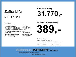 Opel Zafira Life 2.0D Fin. ab 2,99% Navi,HeadUpDisplay