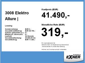 Peugeot 3008 Elektro Allure | FREI KONFIGURIERBAR | Gewerbe