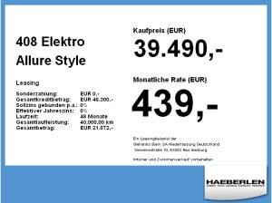 Peugeot 408 Elektro Allure **Gewerbeknaller**