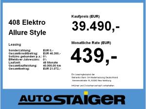 Peugeot 408 Elektro Allure **Gewerbeknaller**