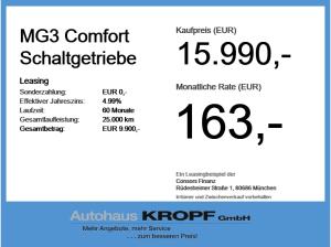 MG MG3 🔥 Comfort  🔥 Schaltgetriebe 🔥 Lagerfahrzeug 🔥