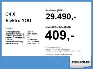 Citroën C4 X Elektro YOU Standard-Range *Gewerbeknaller*