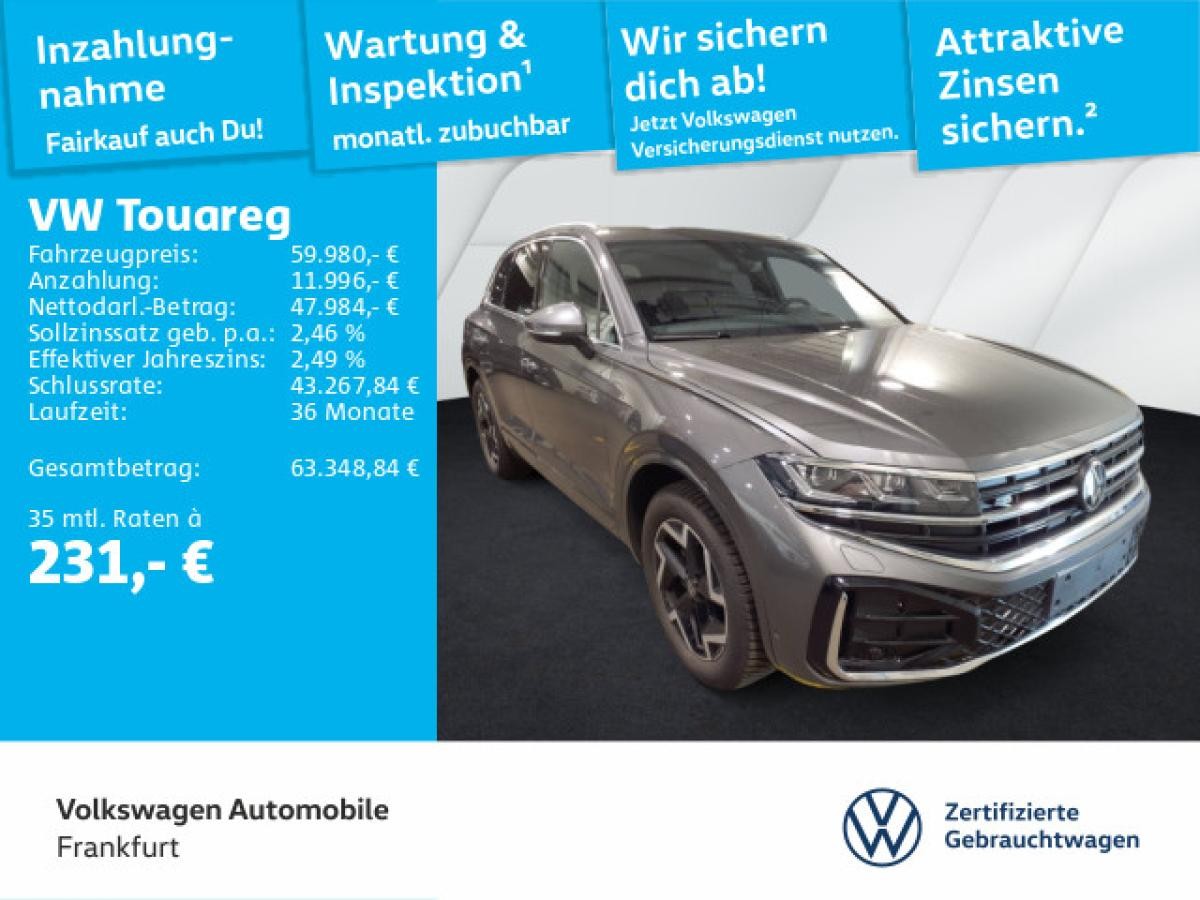 Volkswagen Touareg 3.0 V6 TDI R-Line tiptronic 4Motion Navi IQ.Light Leder Rückfahrkamera ACC