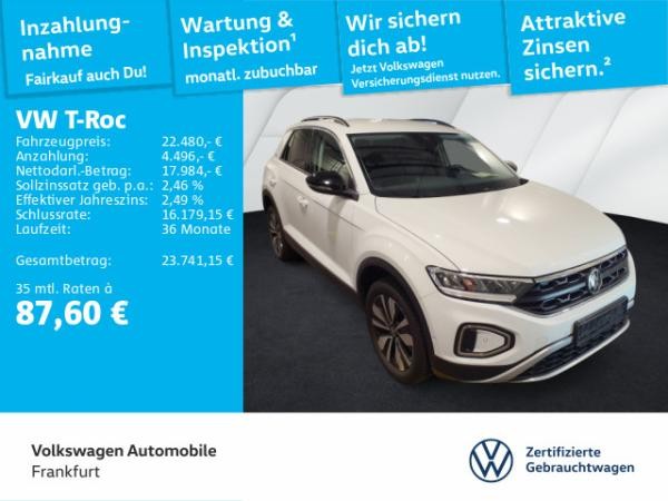 Volkswagen T-Roc 1.0 TSI Goal Navi LED DAB+ FrontAssist