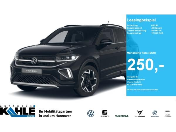 Volkswagen T-Cross R-Line 1.0 l TSI OPF DSG CarPlay Black
