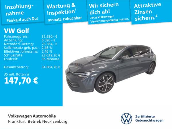 Volkswagen Golf VIII 1.5 eTSI DSG Navi LEDPlus DCC DAB+ FrontAssist