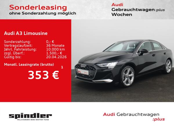 Audi A3 Limousine advanced 35TDI S-tronic / Navi, RFK