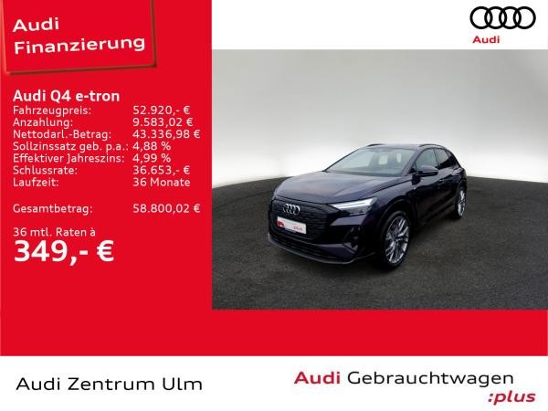 Audi Q4 e-tron 45 S-Line 21 AHK HuD NAVI PANO RFK WÄPU