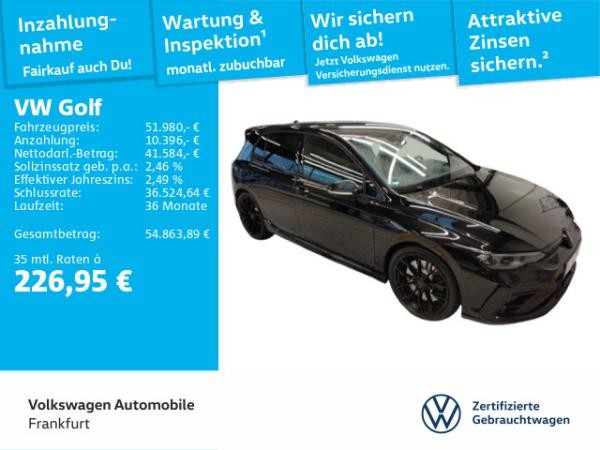 Volkswagen Golf VIII 2.0 TSI DSG 4Motion R Black Edition Navi Leder IQ.Light DAB+ FrontAssist