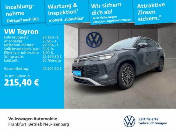 Volkswagen Tayron 1.5 eTSI DSG Life Navi AHK IQ.LIGHT - HD-Matrix-Scheinwerfer Sprachassistent Sitzheizung