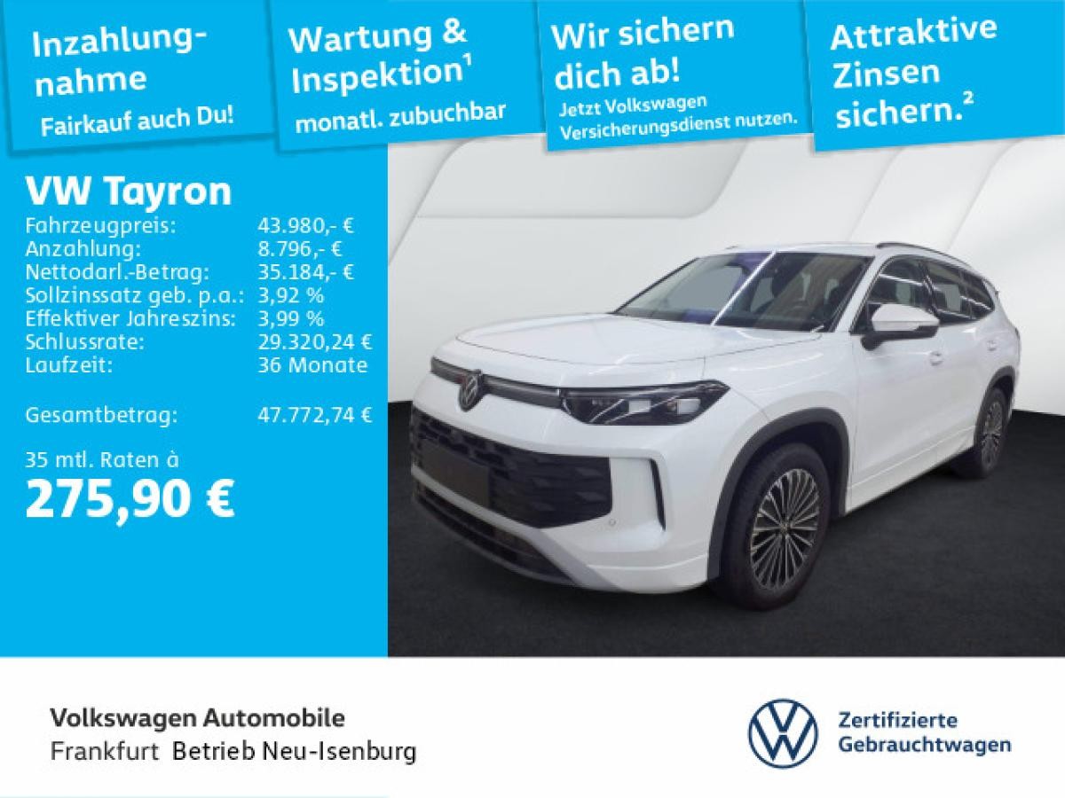 Volkswagen Tayron 2.0 TDI DSG Life 4Motion Navi AHK Fahrassistent Sprachassistent "IQ.LIGHT" - HD-Matrix-Scheinwerfer