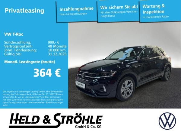 Volkswagen T-Roc R-LINE 1.5 TSI DSG LED+ NAV PARKLENK PANO