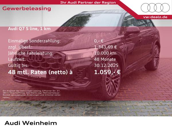 Audi Q7 SUV S line TFSI e quattro tiptronic