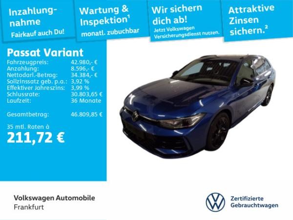 Volkswagen Passat Variant 2.0 TDI DSG 4Motion R-Line Navi IQ.Light DAB+ FrontAssist