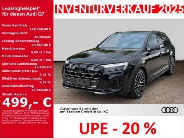 Audi Q7 55 TFSI e quattro S-line+AHK+HUD+PANO+B&O+KAMERA