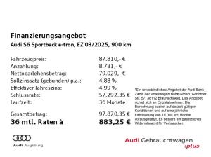 Audi S6 e-tron S6 Sportback e-tron *Wärmep.*PANO*HdUp*8-fach*