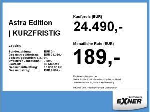 Opel Astra Edition | KURZFRISTIG VERFÜGBAR | Privat